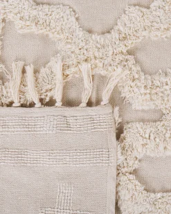 Tapete De Algodao Creme 160 X 230 Cm Suluova