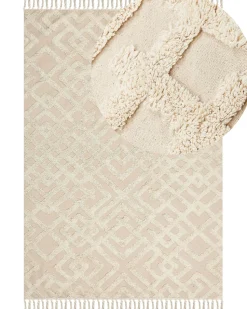 Tapete De Algodao Creme 160 X 230 Cm Ardahan