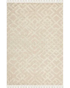 Tapete De Algodao Creme 160 X 230 Cm Ardahan