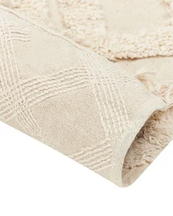 Tapete De Algodao Creme 160 X 230 Cm Ardahan