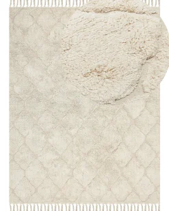 Tapete De Algodao Creme 160 X 230 Cm Silchar