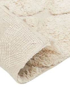 Tapete De Algodao Creme 160 X 230 Cm Silchar