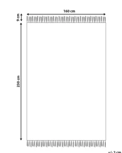 Tapete De Algodao Creme 160 X 230 Cm Silchar
