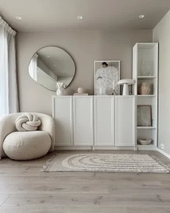 Tapete De Algodao Creme 80 X 150 Cm Hakkari