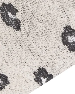 Tapete De Algodao Creme 160 X 230 Cm Afis