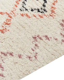 Tapete De Algodao Creme 160 X 230 Cm Guwahati