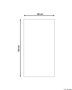 Tapete De Algodao Creme Com Impressao Animal 80 X 150 Cm Singkil