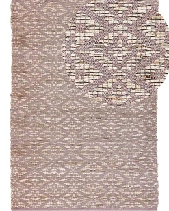 Tapete De Algodao Creme E Rosa 160 X 230 Cm Gerze