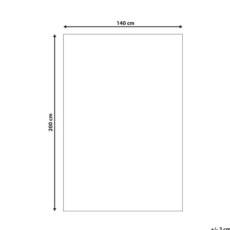 Tapete De Algodao Creme E Cinzento 140 X 200 Cm Pendik