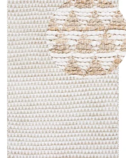 Tapete De Algodao E Juta Creme 160 X 230 Cm Tunceli