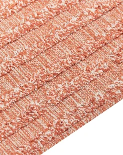 Tapete De Algodao Laranja 160 X 230 Cm Mugla