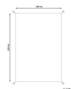 Tapete De Algodao Laranja 160 X 230 Cm Mugla