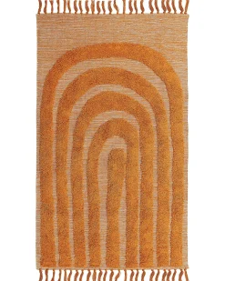 Tapete De Algodao Laranja 80 X 150 Cm Hakkari