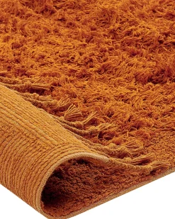 Tapete De Algodao Laranja 140 X 200 Cm Bitlis