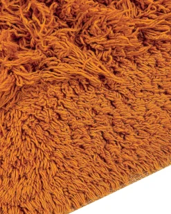 Tapete De Algodao Laranja 140 X 200 Cm Bitlis