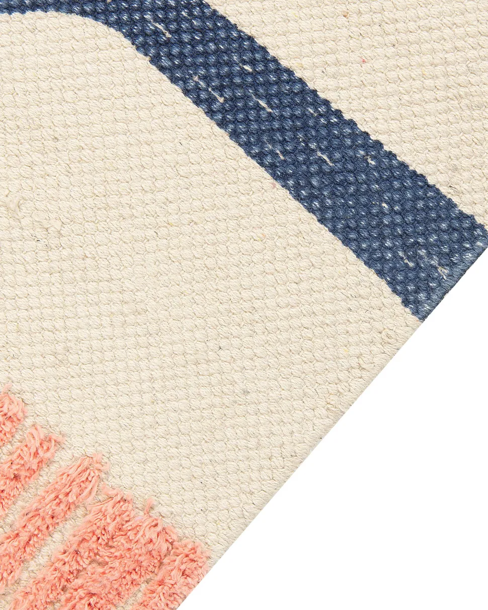 Tapete De Algodao Multicolor Com Impressao De Caes 80 X 150 Cm Temiaj