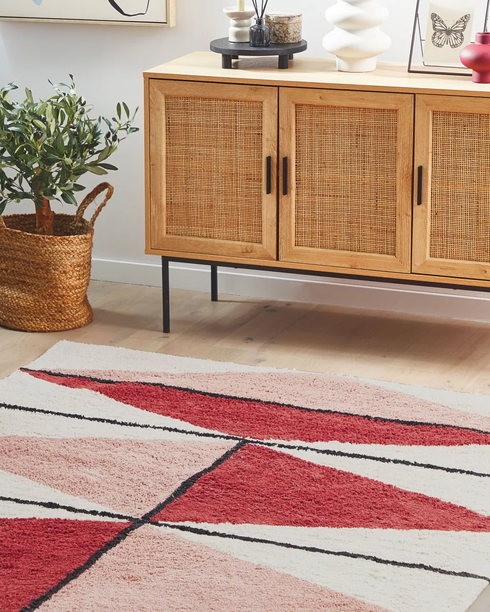 Tapete De Algodao Multicolor 160 X 230 Cm Purnia