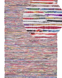 Tapete De Algodao Multicolor Claro 160 X 230 Cm Bartin