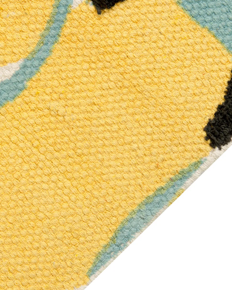 Tapete De Algodao Multicolor Com Impressao De Animal 80 X 150 Cm Tutut