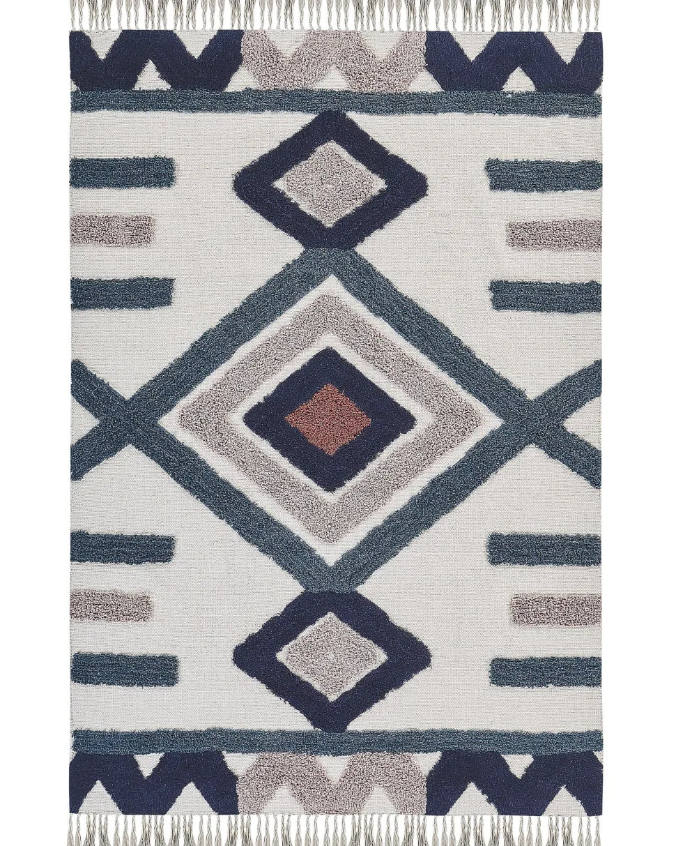 Tapete De Algodao Multicolor 160 X 230 Cm Kozlu