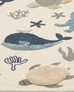 Tapete De Algodao Multicolor Com Impressao Animal 80 X 150 Cm Porsea