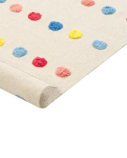 Tapete De Algodao Multicolor 80 X 150 Cm Leles