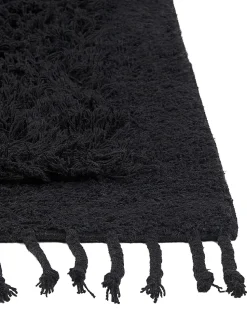 Tapete De Algodao Preto 140 X 200 Cm Bitlis