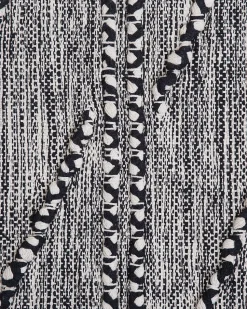 Tapete De Algodao Preto E Branco 160 X 230 Cm Termal