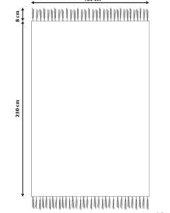 Tapete De Algodao Preto E Branco 160 X 230 Cm Arbaa
