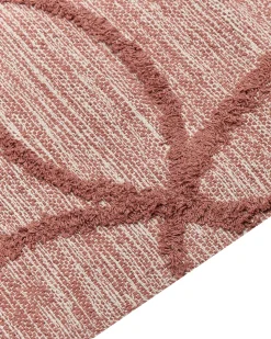 Tapete De Algodao Vermelho 160 X 230 Cm Kirsehir