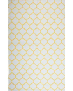 Tapete De Area Reversivel Amarelo 160 X 230 Cm Aksu