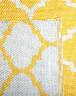 Tapete De Area Reversivel Amarelo 160 X 230 Cm Aksu