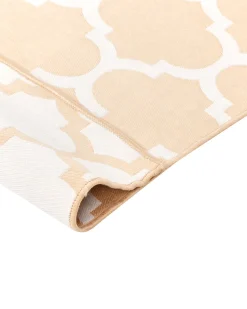 Tapete De Area Reversivel Creme 160 X 230 Cm Aksu