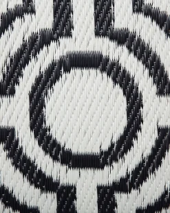 Tapete De Area Reversivel Preto 90 X 180 Cm Bidar