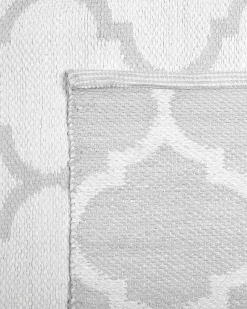 Tapete De Area Reversivel Cinzento 160 X 230 Cm Aksu