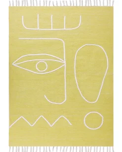 Tapete De Exterior Amarelo 140 X 200 Cm Yavu