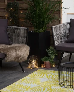 Tapete De Exterior Amarelo 120 X 180 Cm Kota