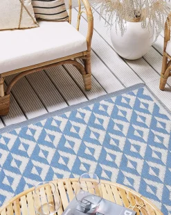 Tapete De Exterior Azul 120 X 180 Cm Bihar