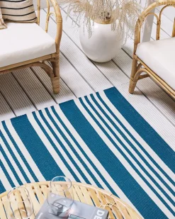 Tapete De Exterior Azul 120 X 180 Cm Eluru