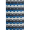 Tapete De Exterior Azul E Cinzento 90 X 180 Cm Bellary