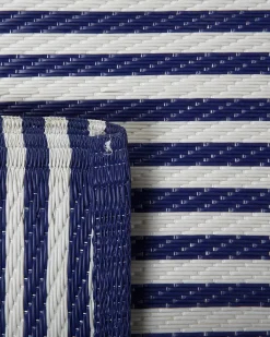 Tapete De Exterior Azul Escuro 90 X 180 Cm Haldia