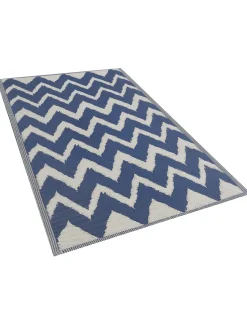 Tapete De Exterior Azul Marinho 120 X 180 Cm Sirsa