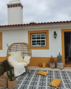 Tapete De Exterior Branco E Preto 120 X 180 Cm Nellur