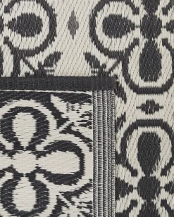 Tapete De Exterior Branco E Preto 120 X 180 Cm Nellur