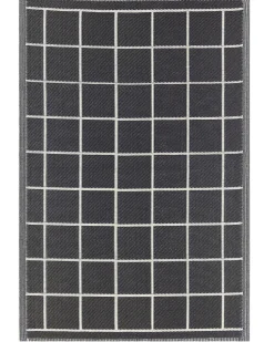 Tapete De Exterior Branco E Preto 120 X 180 Cm Rampur