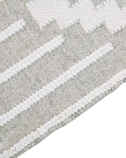 Tapete De Exterior Branco E Cinzento 160 X 230 Cm Tabiat