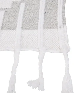 Tapete De Exterior Branco E Cinzento 160 X 230 Cm Tabiat