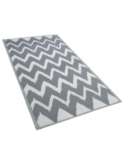 Tapete De Exterior Cinzento 90 X 180 Cm Sirsa