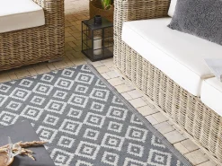 Tapete De Exterior Cinzento 120 X 180 Cm Dhule