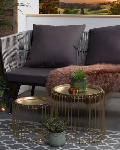 Tapete De Exterior Cinzento 90 X 180 Cm Surat